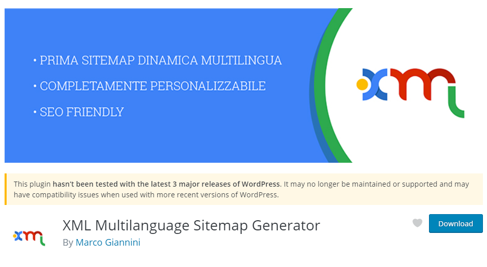 Плагин XML Multilanguage Sitemap Generator